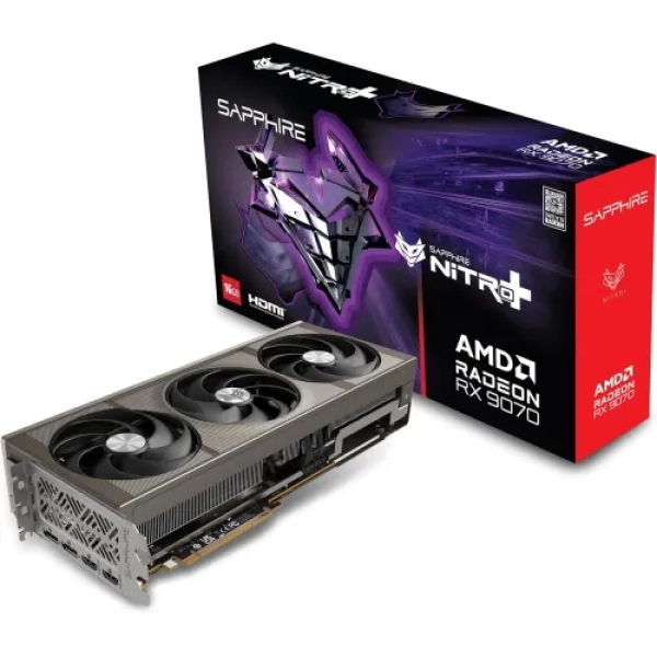 Sapphire NITRO+ AMD Radeon RX 9070 Gaming OC 16GB GDDR6 650W Graphics Card